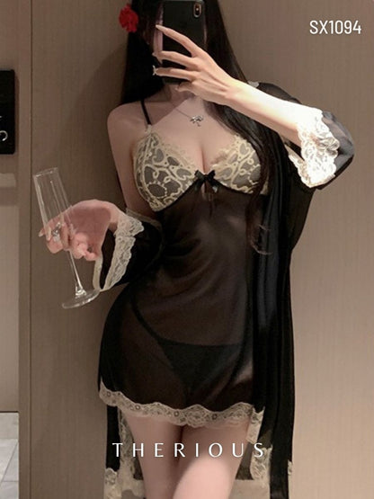 Harper Lace Dress Robes Set SX1094 [Preorder]