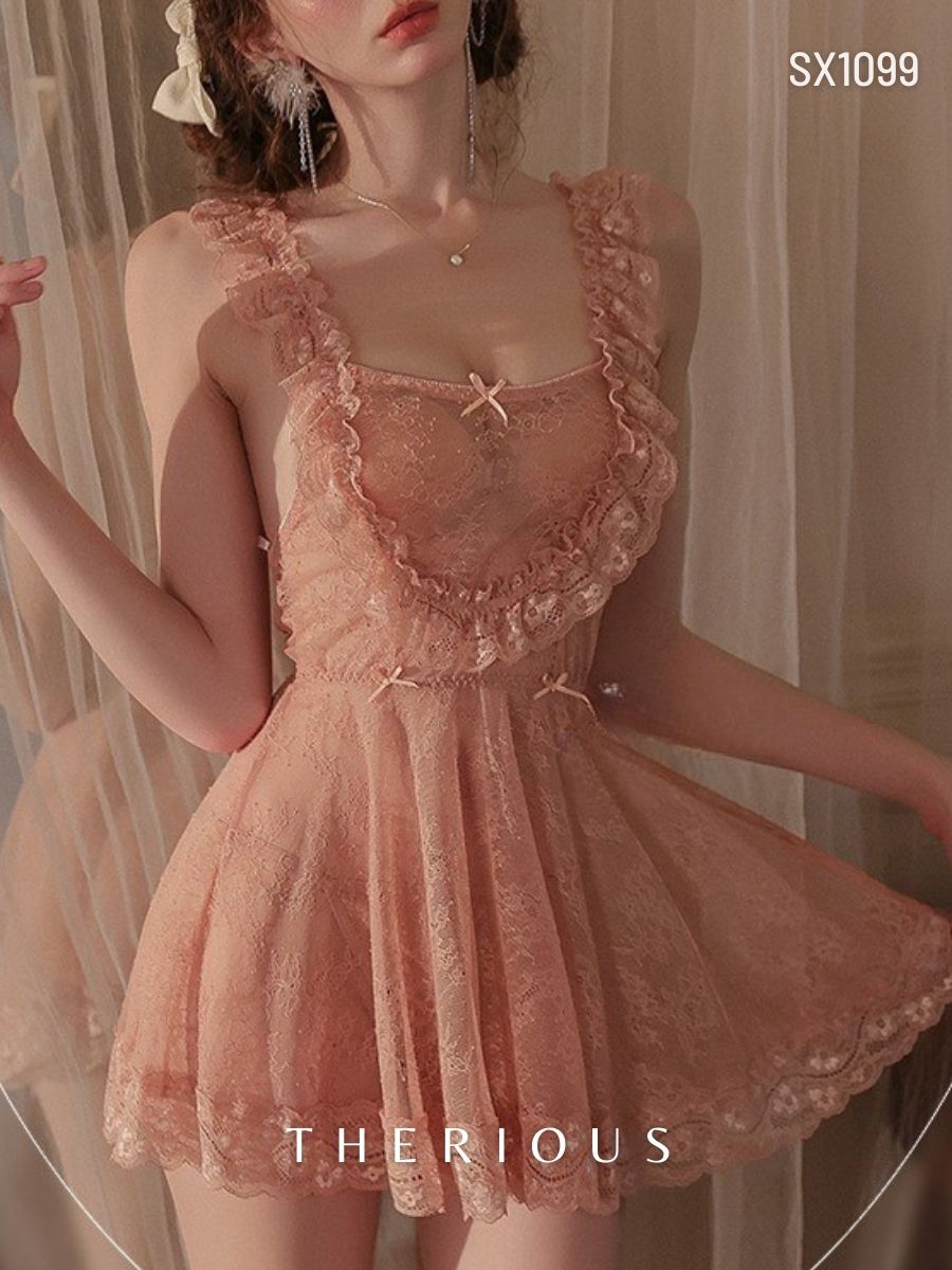 Harper Lace Dress Lingerie SX1099 [Ready Stock]