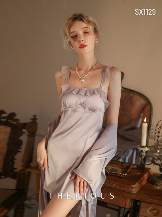 Harper Fluffy Dress Lingerie SX1129 [Ready Stock]