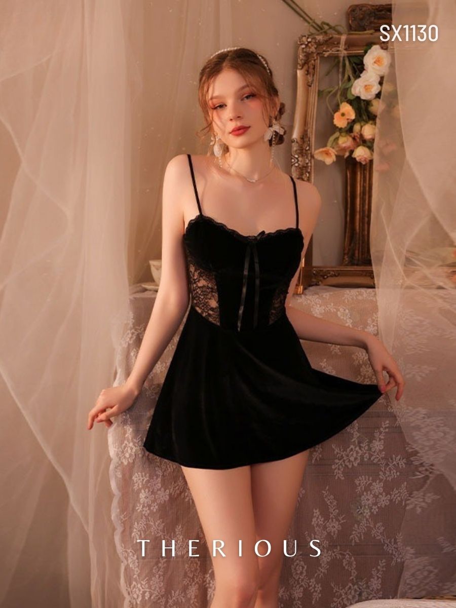 Harper Velvet Dress Lingerie SX1130 [Pre-order]