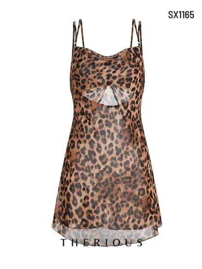 Daphne Butterfly Leoprint Dress Lingerie SX1165 [Pre-order]