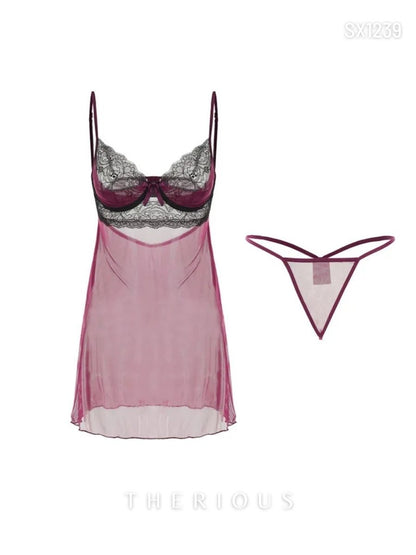 Bronya Tulle Dress Lingerie SX1239 [Ready Stock]
