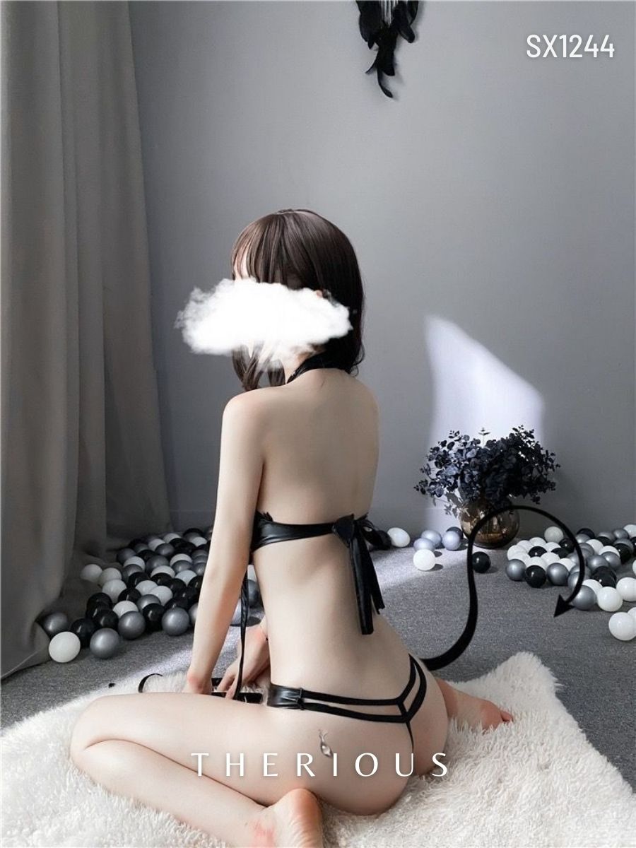 Bronya PU Leather Bodysuit Lingerie SX1244 [Ready Stock]