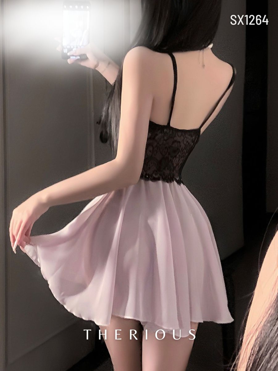 Dhyana Tulle Dress Lingerie SX1264 [Ready Stock]