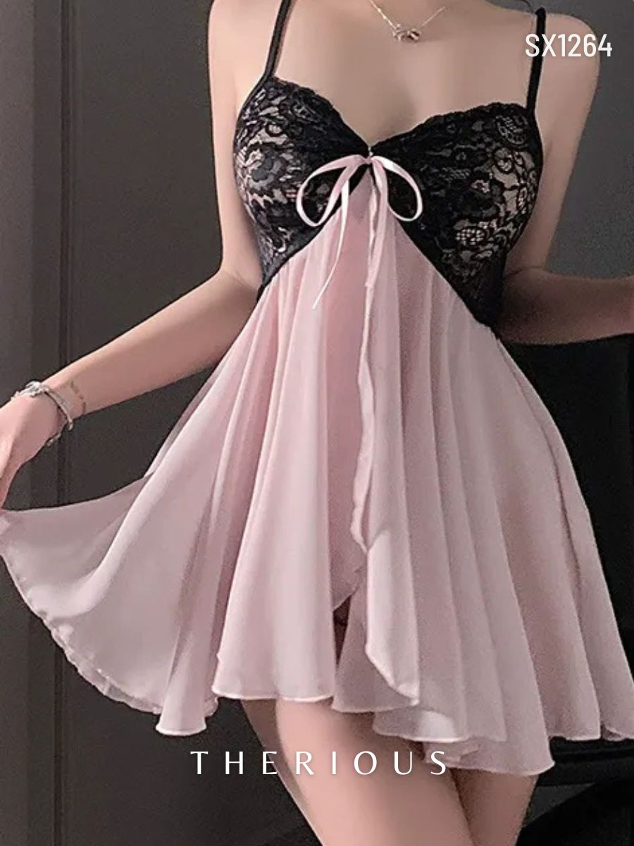Dhyana Tulle Dress Lingerie SX1264 [Ready Stock]