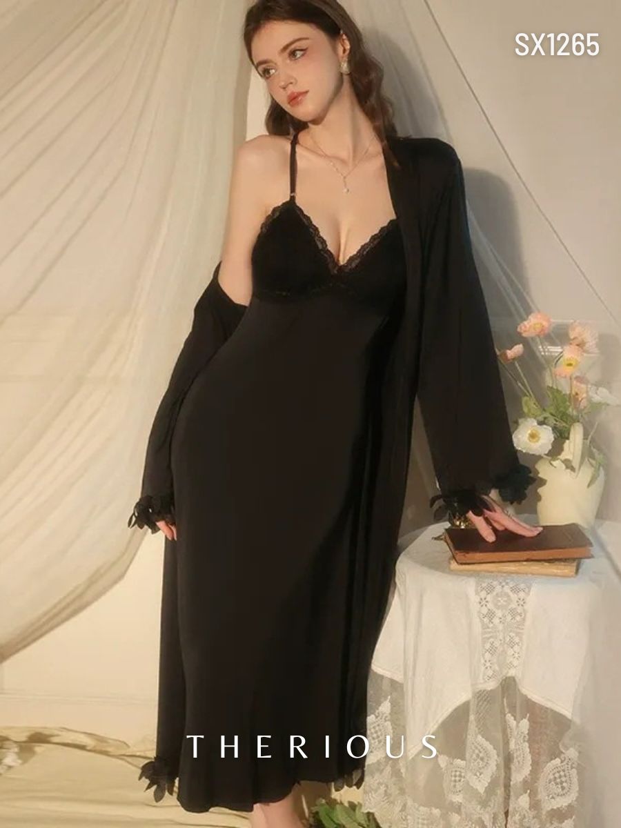 Dhyana Long Dress Lingerie SX1265 [Ready Stock]