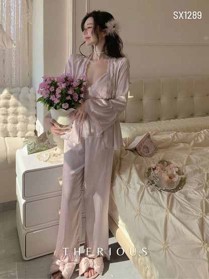 Dhyana Long Pants Set Lingerie SX1289 [Ready Stock]