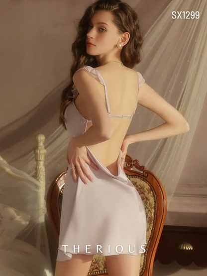 Dhyana Fluffy Dress Lingerie SX1299 [Ready Stock]