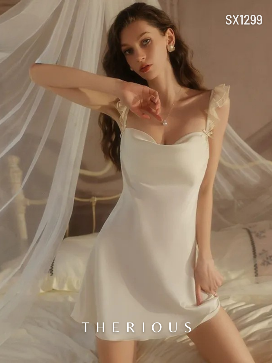 Dhyana Fluffy Dress Lingerie SX1299 [Ready Stock]