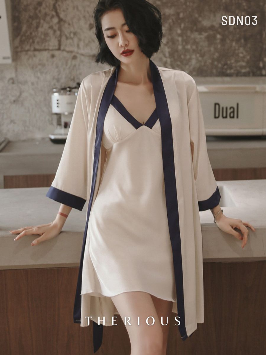 Premium Queen Silk Nightgown SDN03 [Ready Stock]