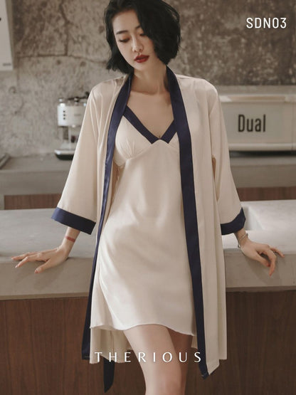 Premium Queen Silk Nightgown SDN03 [Ready Stock]