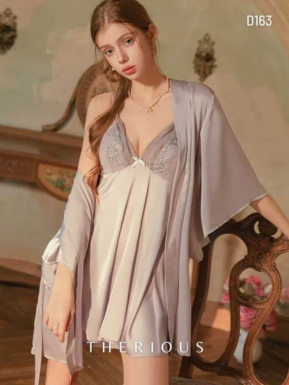 Willow Satin Dress Lingerie D163 [Ready Stock]