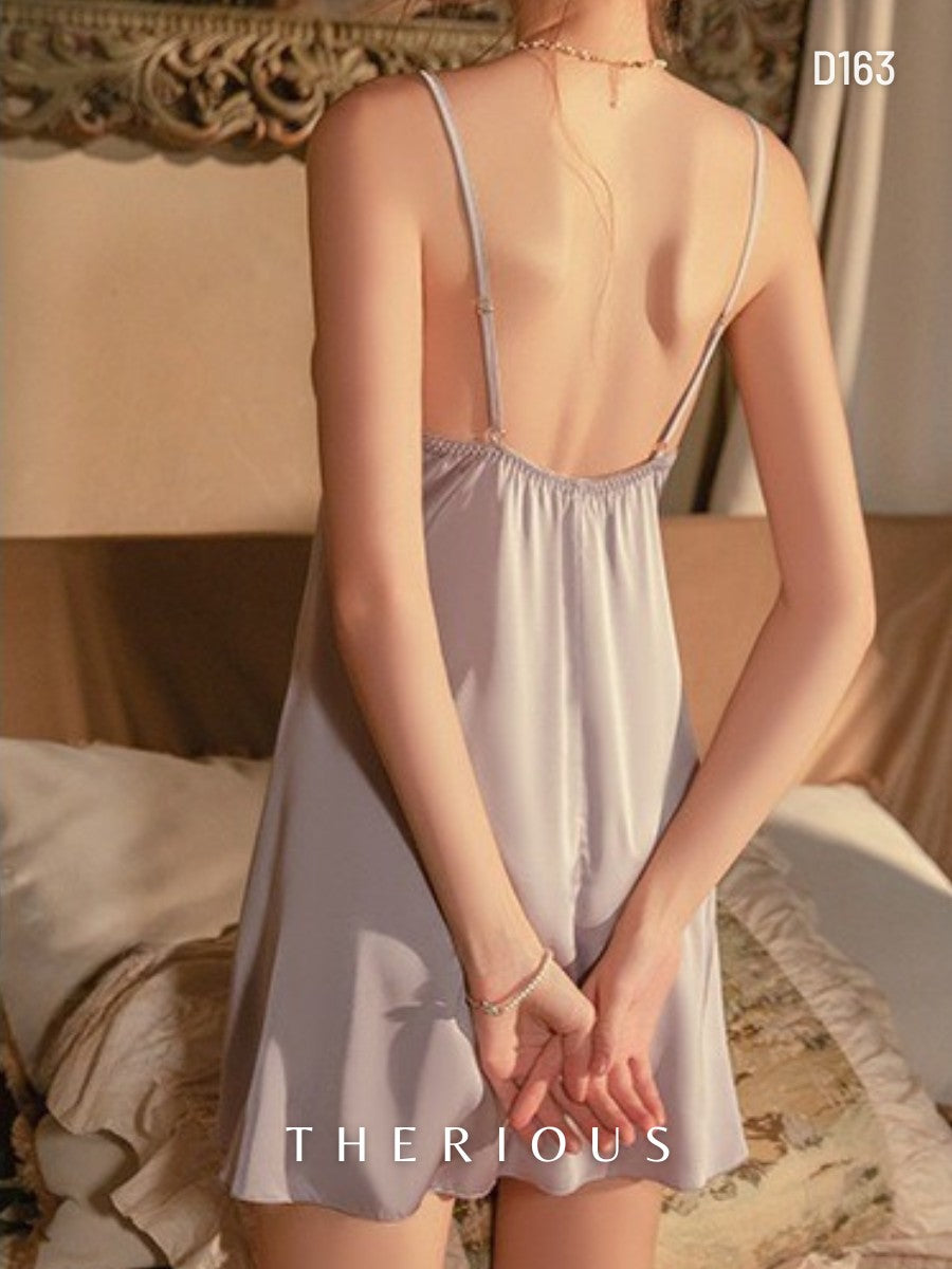 Willow Satin Dress Lingerie D163 [Ready Stock]