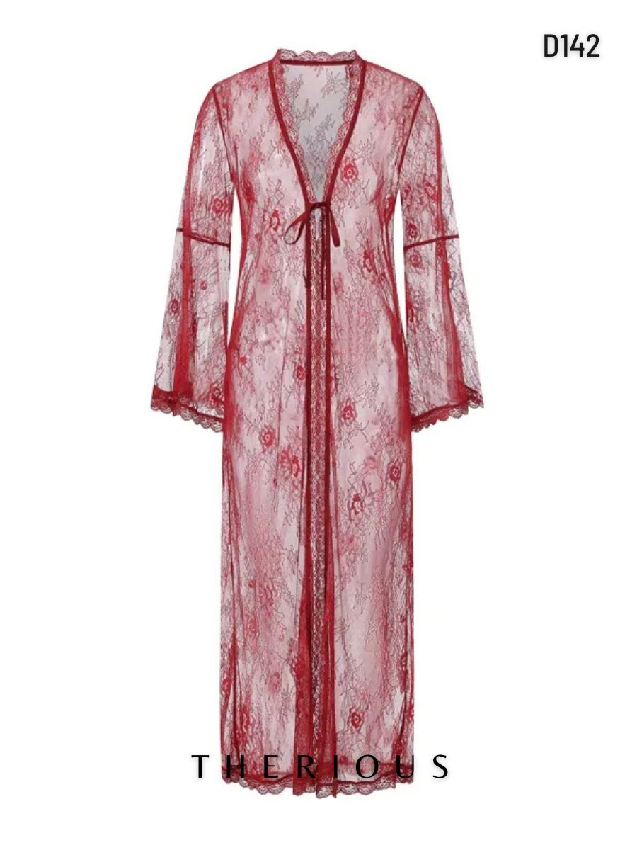 Maeve Lace Robes Lingerie D142 [Ready Stock]