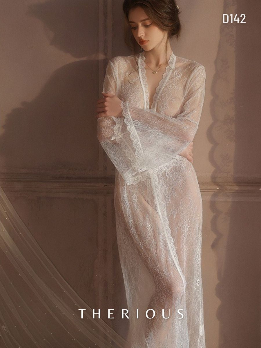 Maeve Lace Robes Lingerie D142 [Ready Stock]