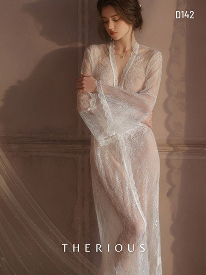 Maeve Lace Robes Lingerie D142 [Ready Stock]