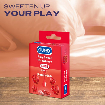 Durex Lube Strawberry Sachets 5ml in 3 packs [Ready Stock]