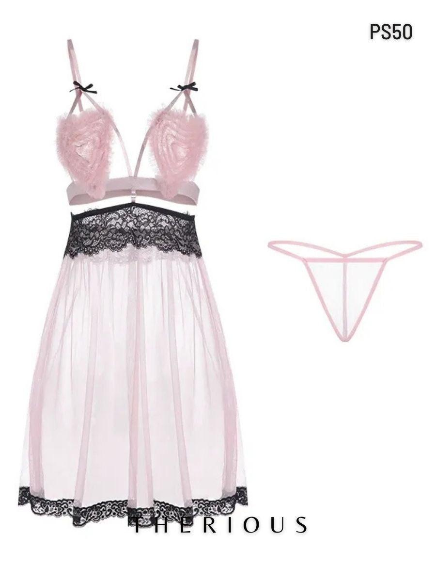 Daphne Tulle Dress Lingerie PS50 [Ready Stock] [Got Plus Size]