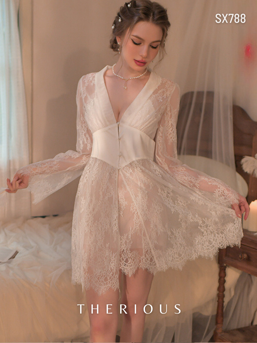 Stella Lace Dress Lingerie SX788 [Pre-order]