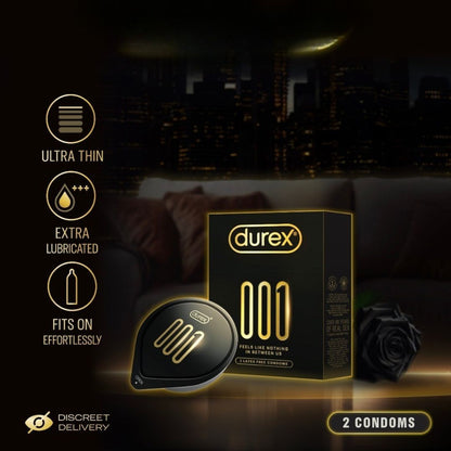 Durex 001 Condoms 2 Packs [Ready Stock]