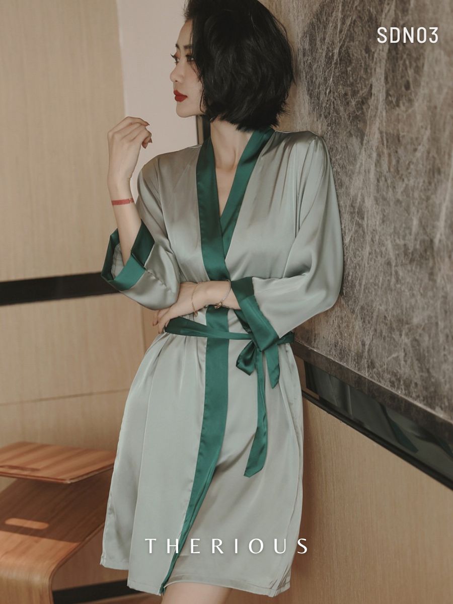 Premium Queen Silk Nightgown SDN03 [Ready Stock]
