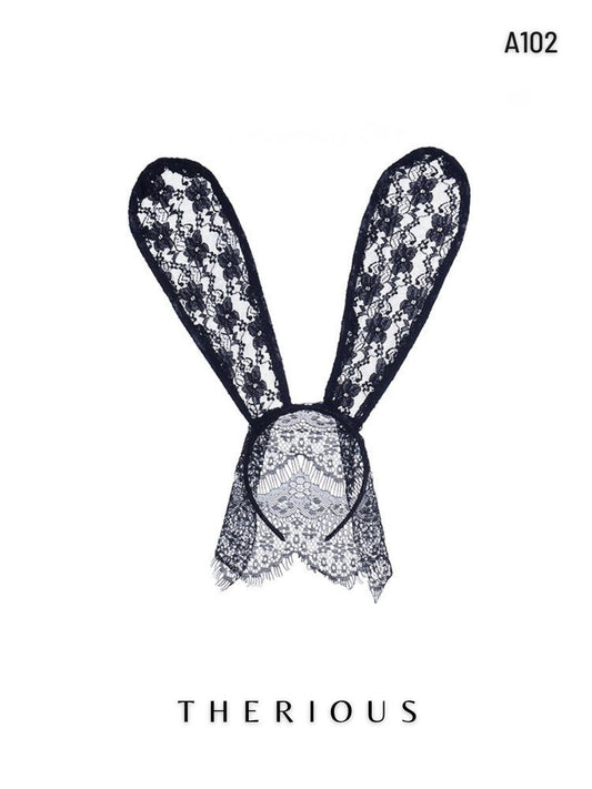 Rose Lace Rabbit Hairband A102 [Pre-order]