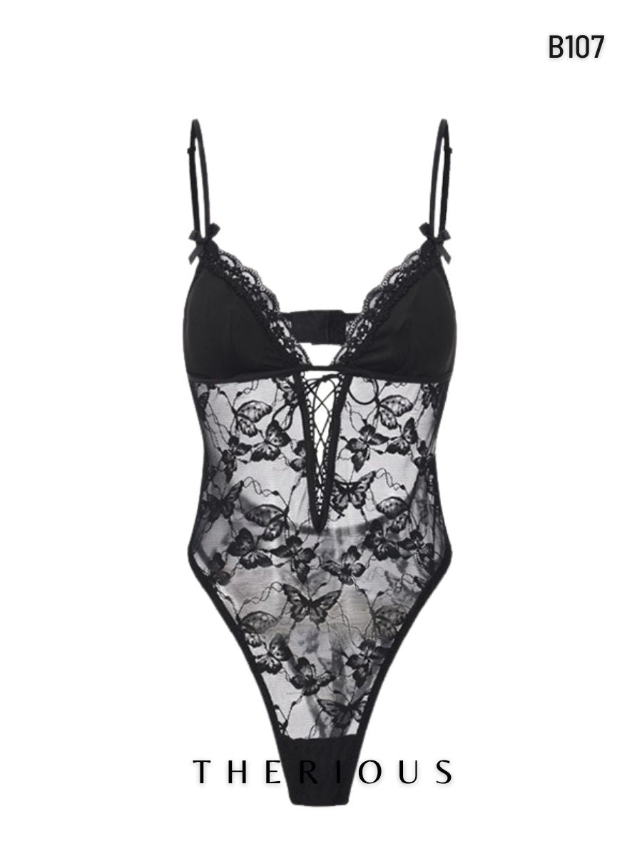 Maeve Lace Bodysuit Lingerie B107 [Ready Stock]