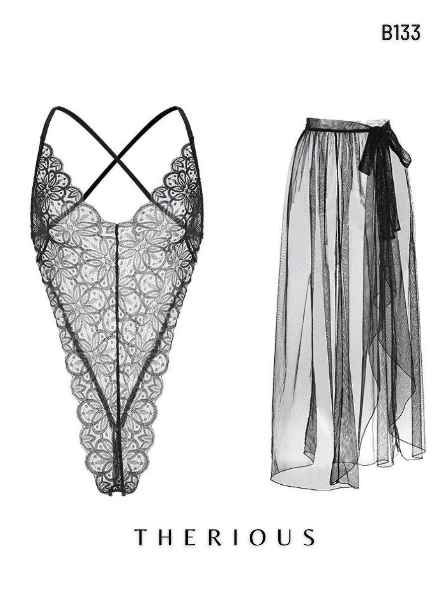 Rynlee Lace Bodysuit Lingerie B133 [Ready Stock]