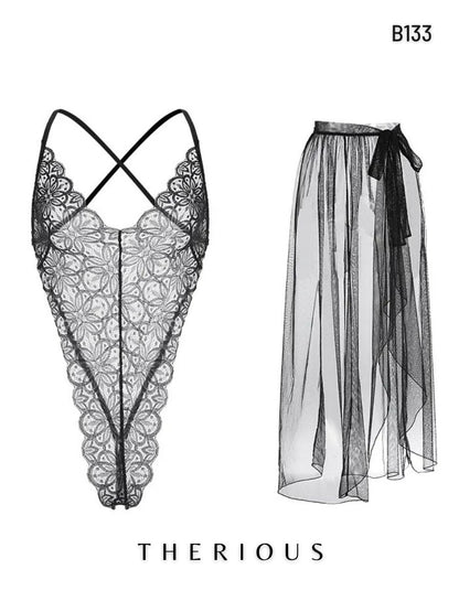 Rynlee Lace Bodysuit Lingerie B133 [Ready Stock]