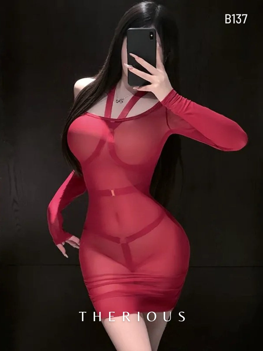 TamiaTulle Bodysuit Lingerie B137 [Ready Stock]