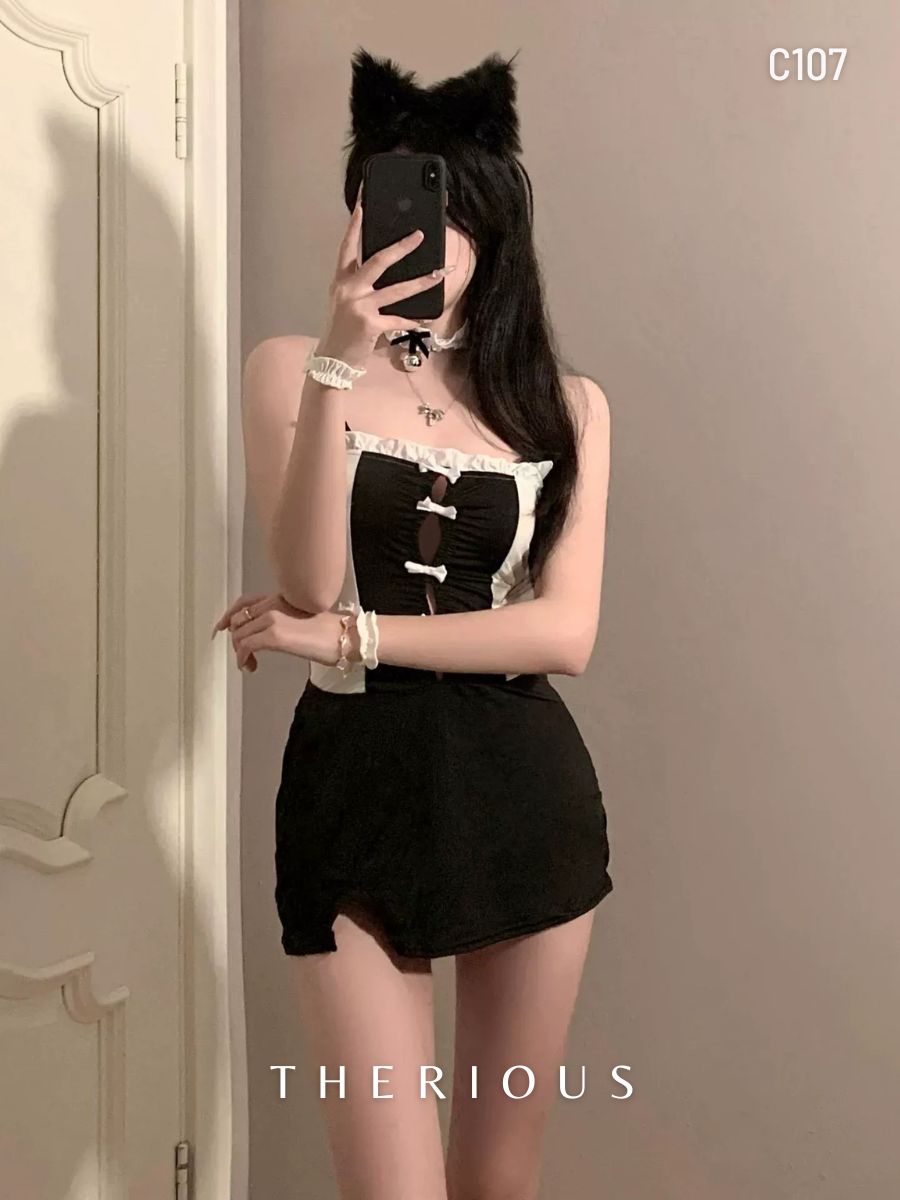 Jayla Cat Costume Lingerie C107 [Ready Stock]