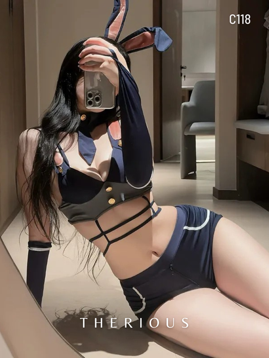 Maeve Zootopia Rabbit Officer Costume Lingerie C118 [Ready Stock]