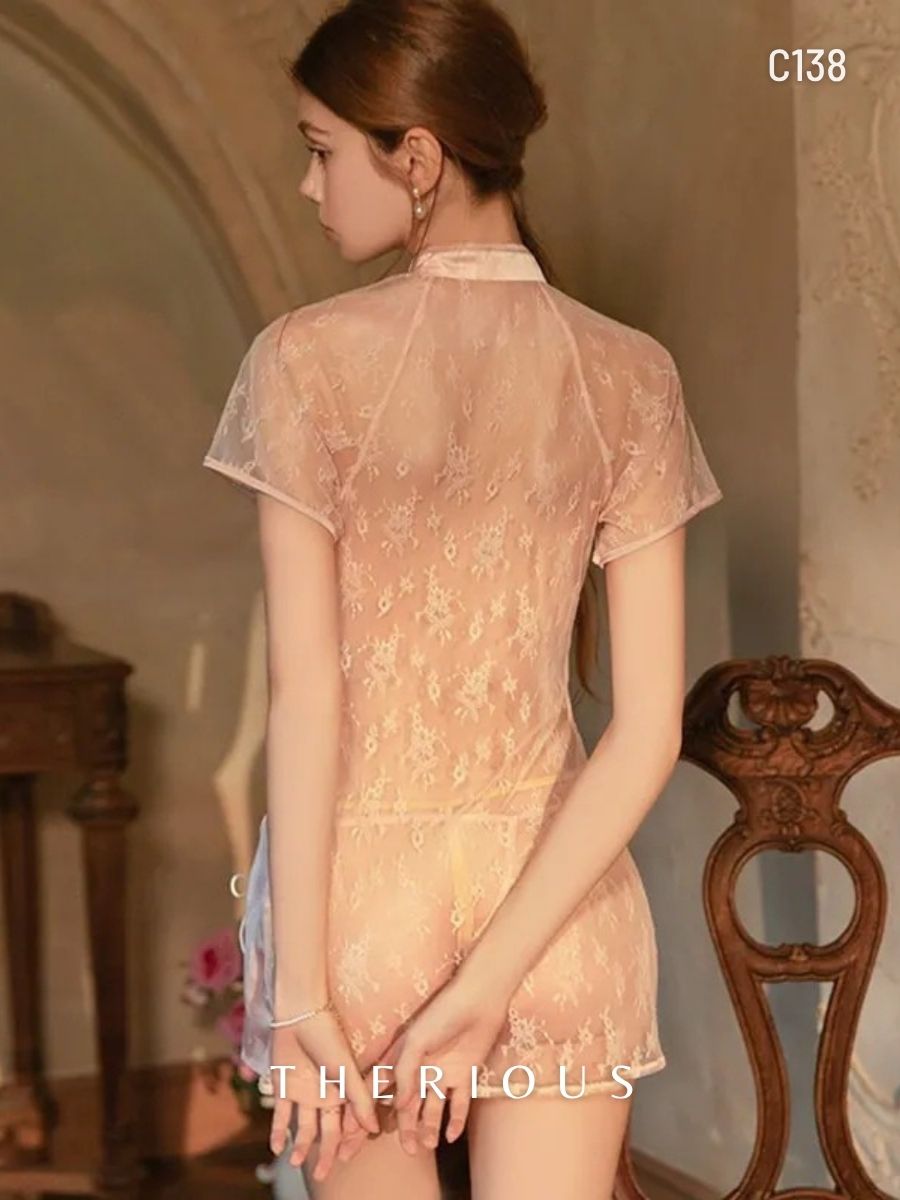 Willow Chinese Cheongsam Costume Lingerie C138 [Ready Stock] [Got Plus Size]