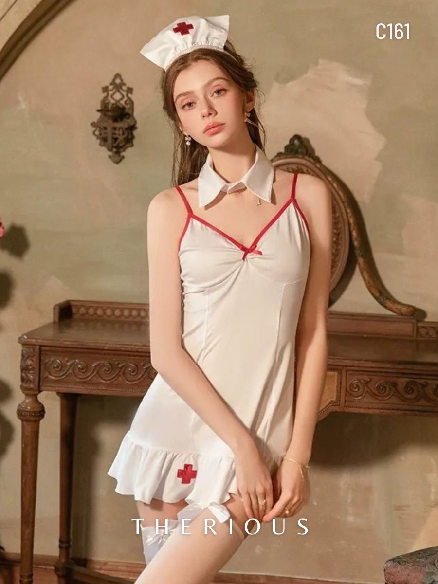 Brenda Nurse Costume Lingerie C161 [Ready Stock]