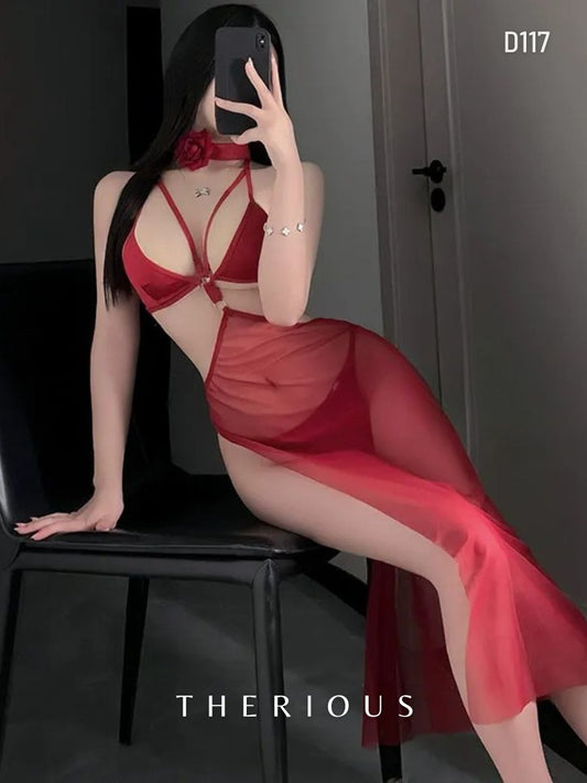 Jayla Tulle Dress Lingerie D117 [Ready Stock]