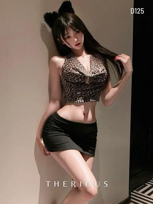 Jayla Leopard Dress Lingerie D125 [Ready Stock]