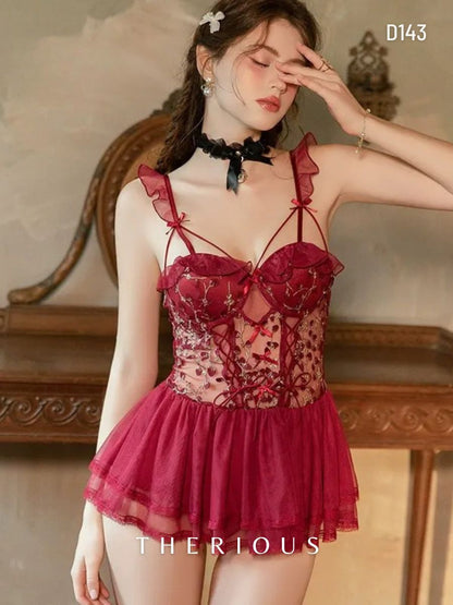 Maeve Floral Dress Lingerie D143 [Ready Stock]