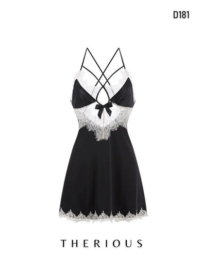 Rynlee Satin Dress Lingerie D181 [Ready Stock]