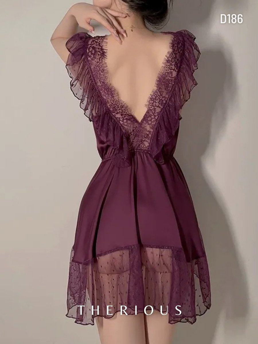 Rynlee Dress Lingerie D186 [Ready Stock] [Got Plus Size]
