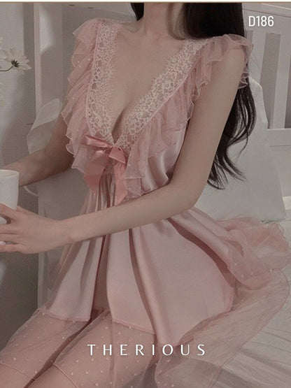 Rynlee Dress Lingerie D186 [Ready Stock] [Got Plus Size]