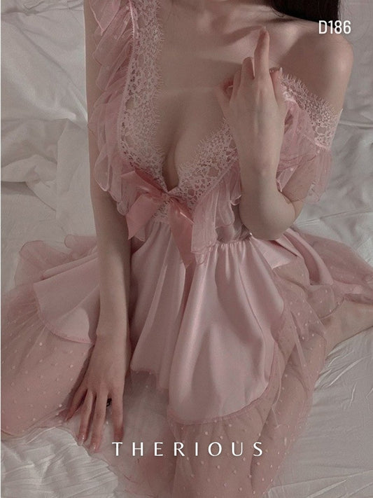 Rynlee Dress Lingerie D186 [Ready Stock] [Got Plus Size]