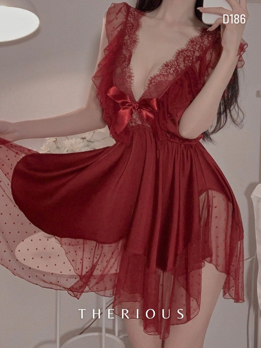 Rynlee Dress Lingerie D186 [Ready Stock] [Got Plus Size]
