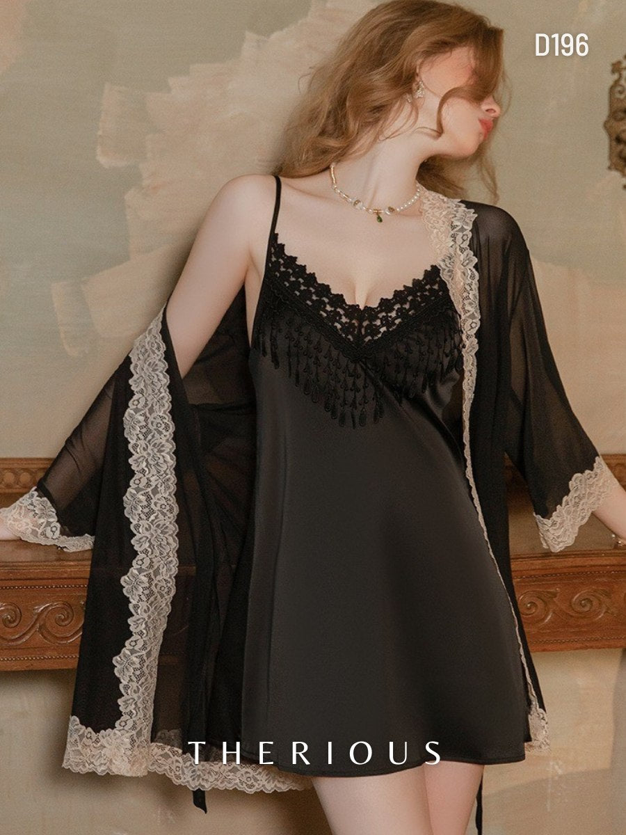Rynlee Macrame Dress Lingerie D196 [Ready Stock]