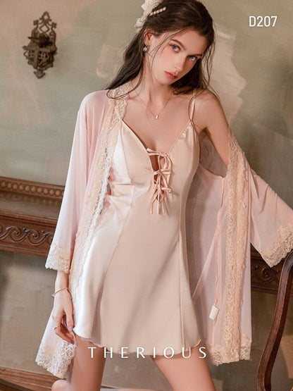 Tamia Satin Dress Lingerie D207 [Ready Stock]