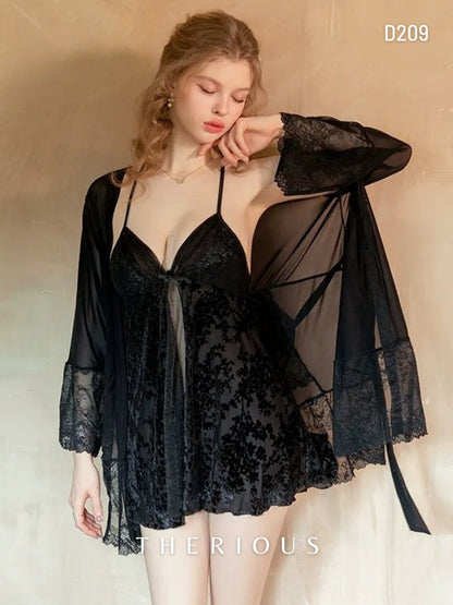 Tamia Transparent Dress Lingerie D209 [Ready Stock]