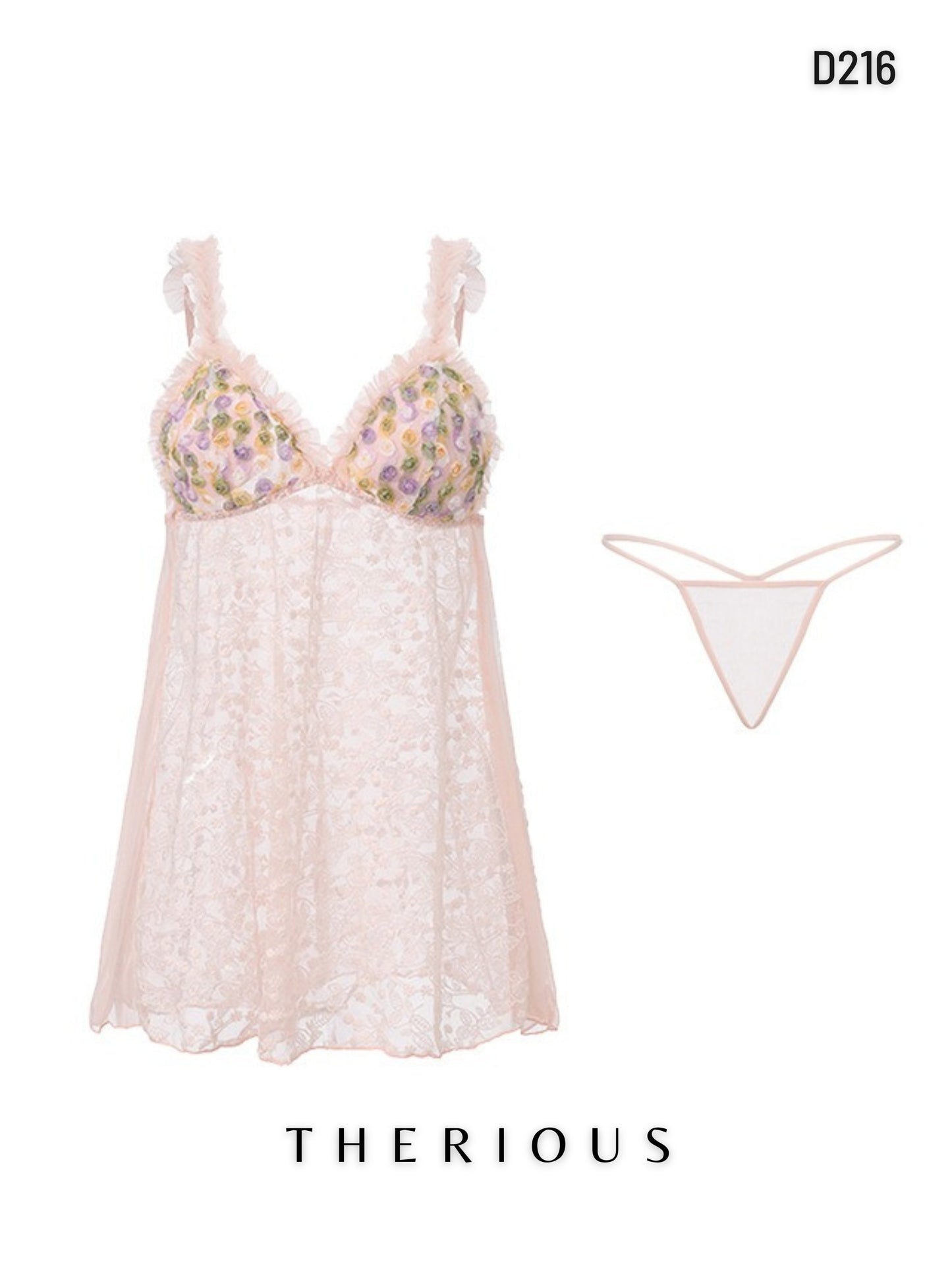Tamia Tulle Dress Lingerie D216 [Ready Stock]
