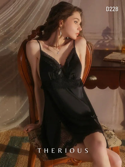 Brenda Lace Dress Lingerie D228 [Ready Stock]