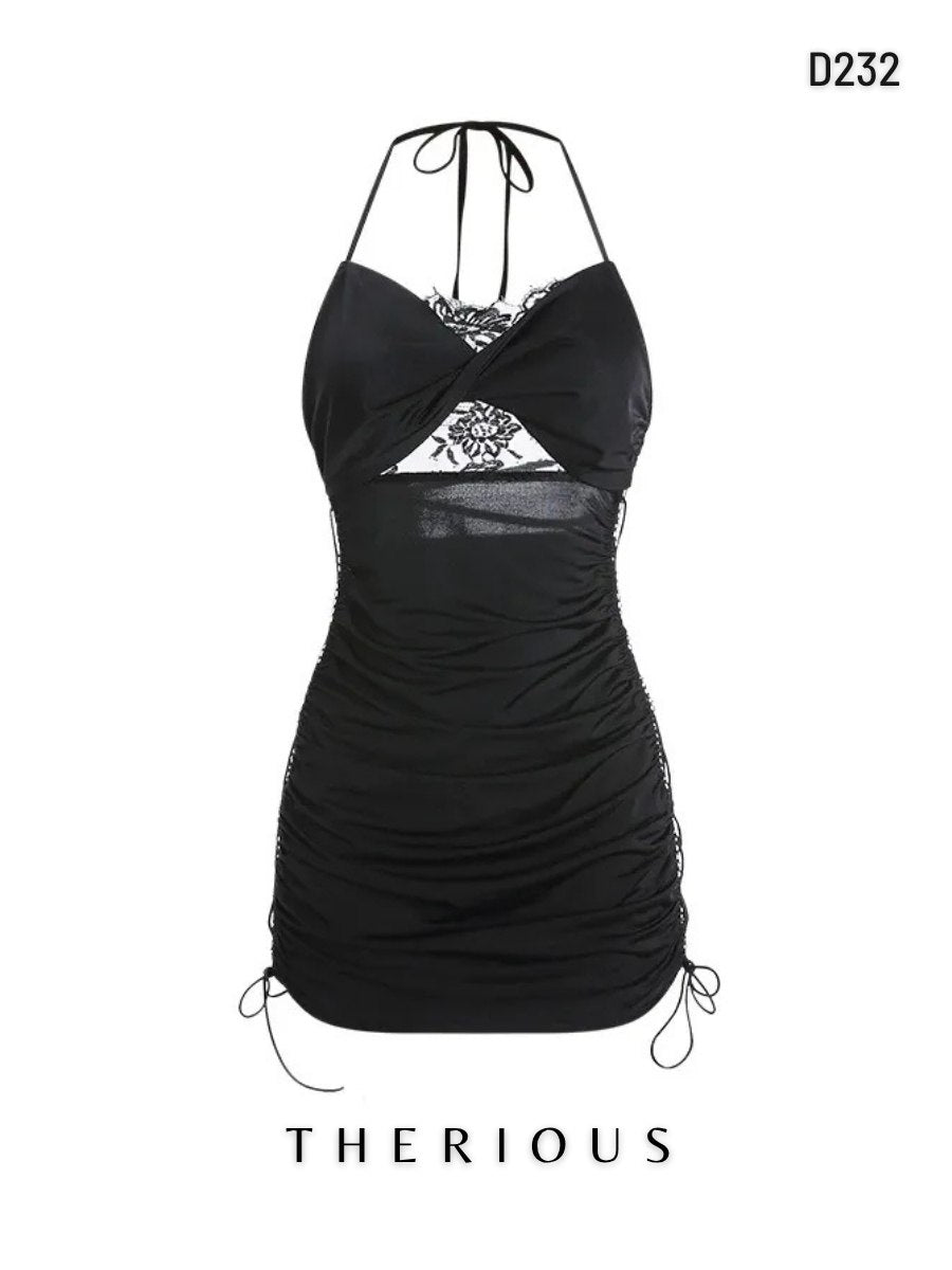 Brenda Satin Dress Lingerie D232 [Ready Stock]