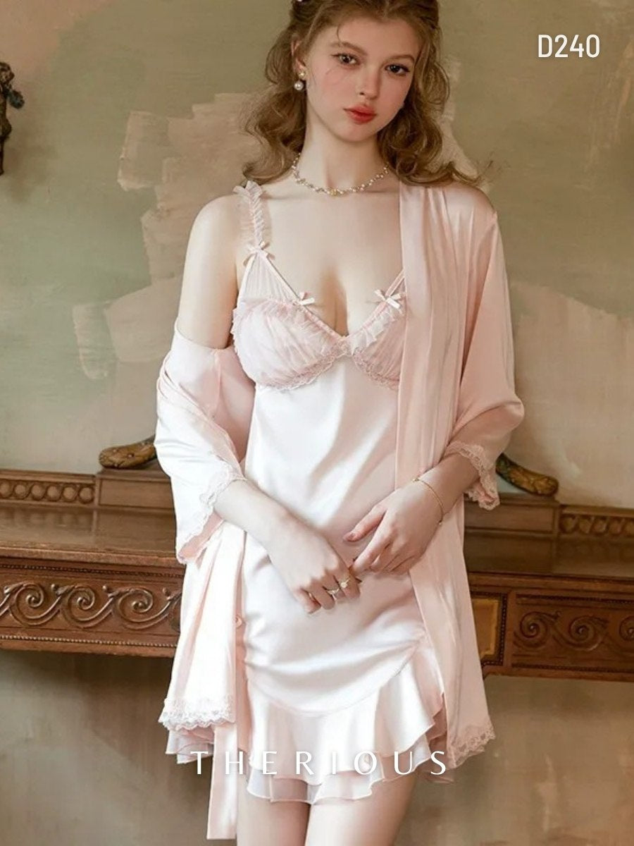 Brenda Fluffy Dress Lingerie D240 [Ready Stock]