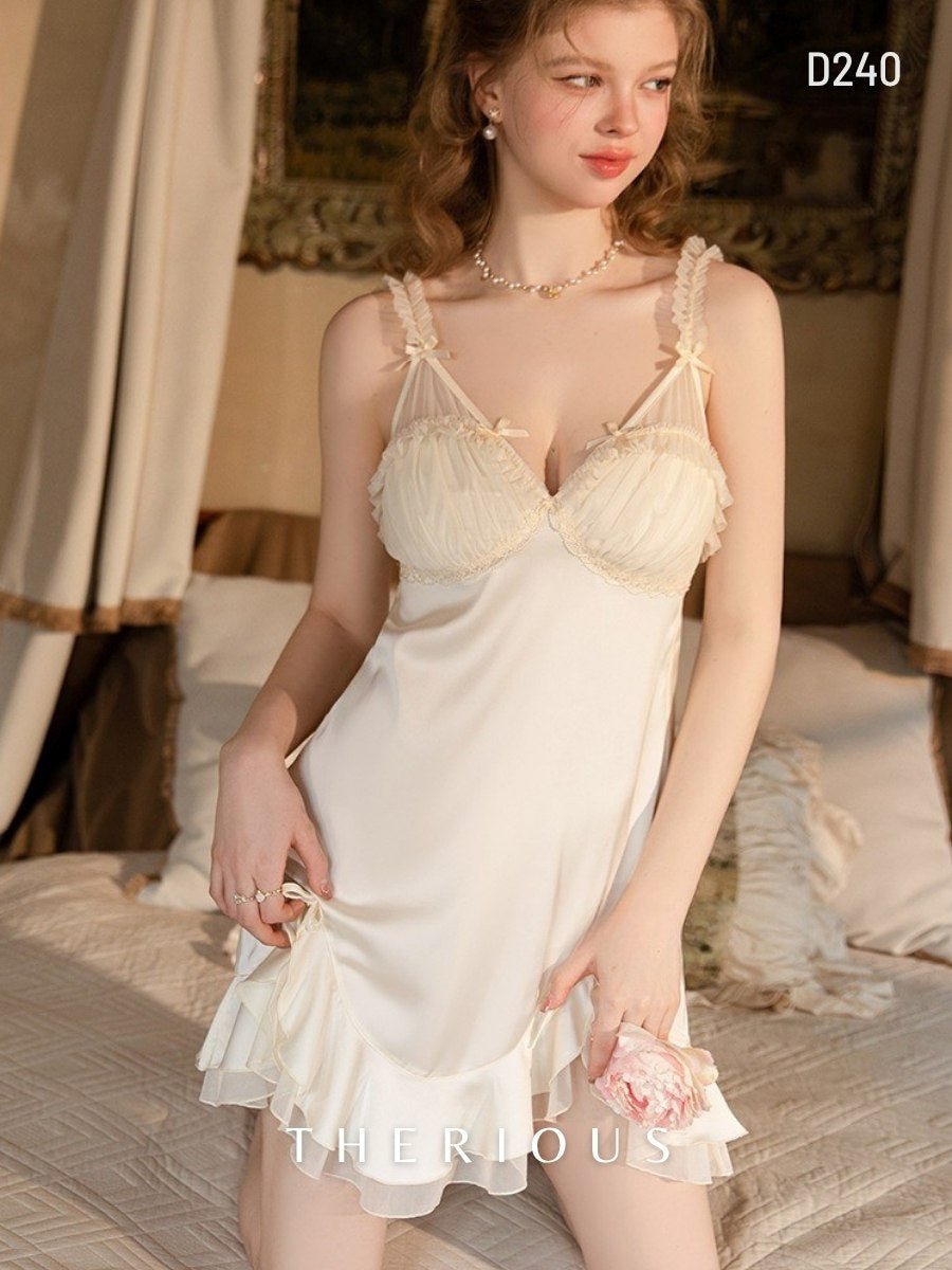 Brenda Fluffy Dress Lingerie D240 [Ready Stock]